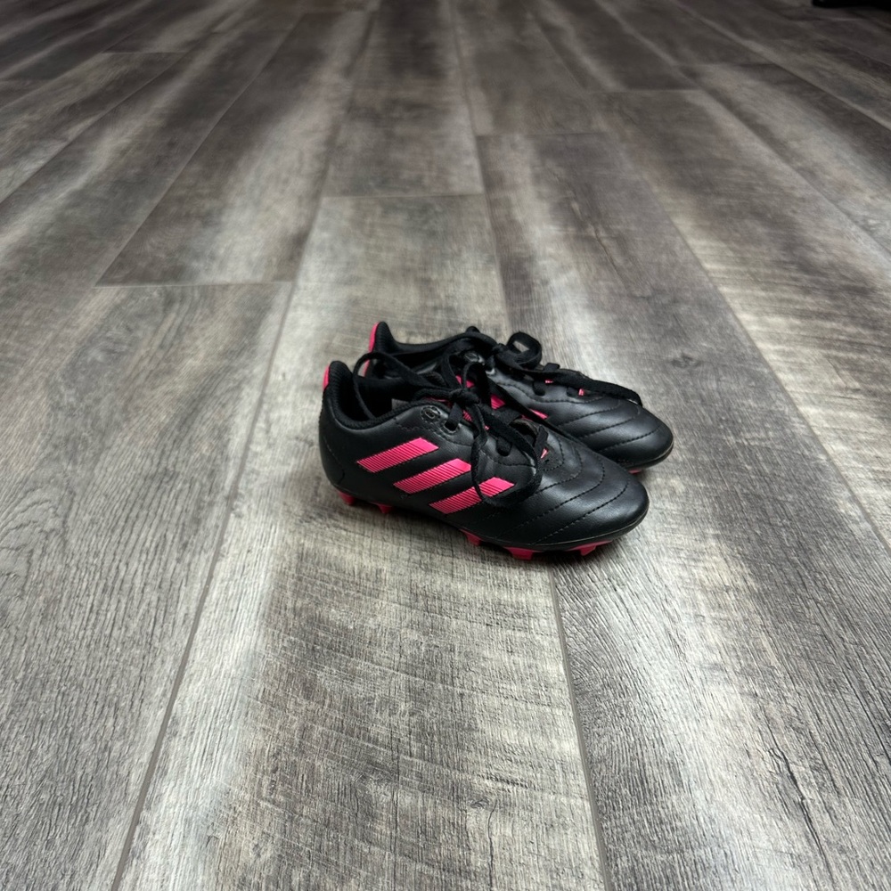 Adidas Kids Black/Pink Soccer Cleats